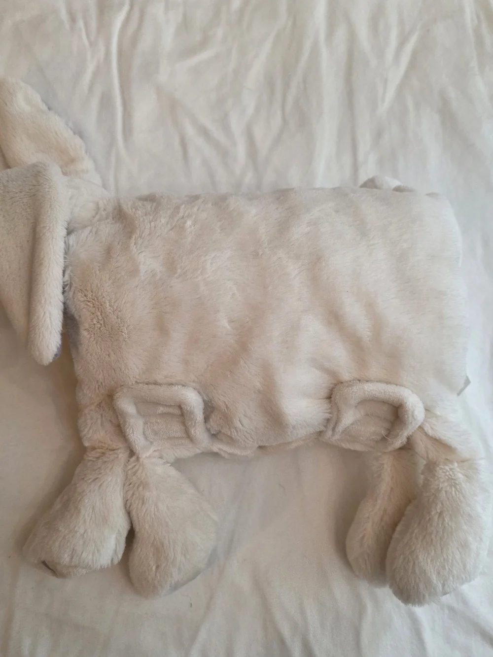 Little Miracles Snuggle Me Bunny Plush Foldable Pillow Retired Soft Lovey Kids‎